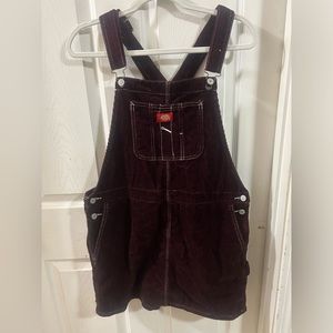 ♦️Maroon Dickies Overall Dress♦️